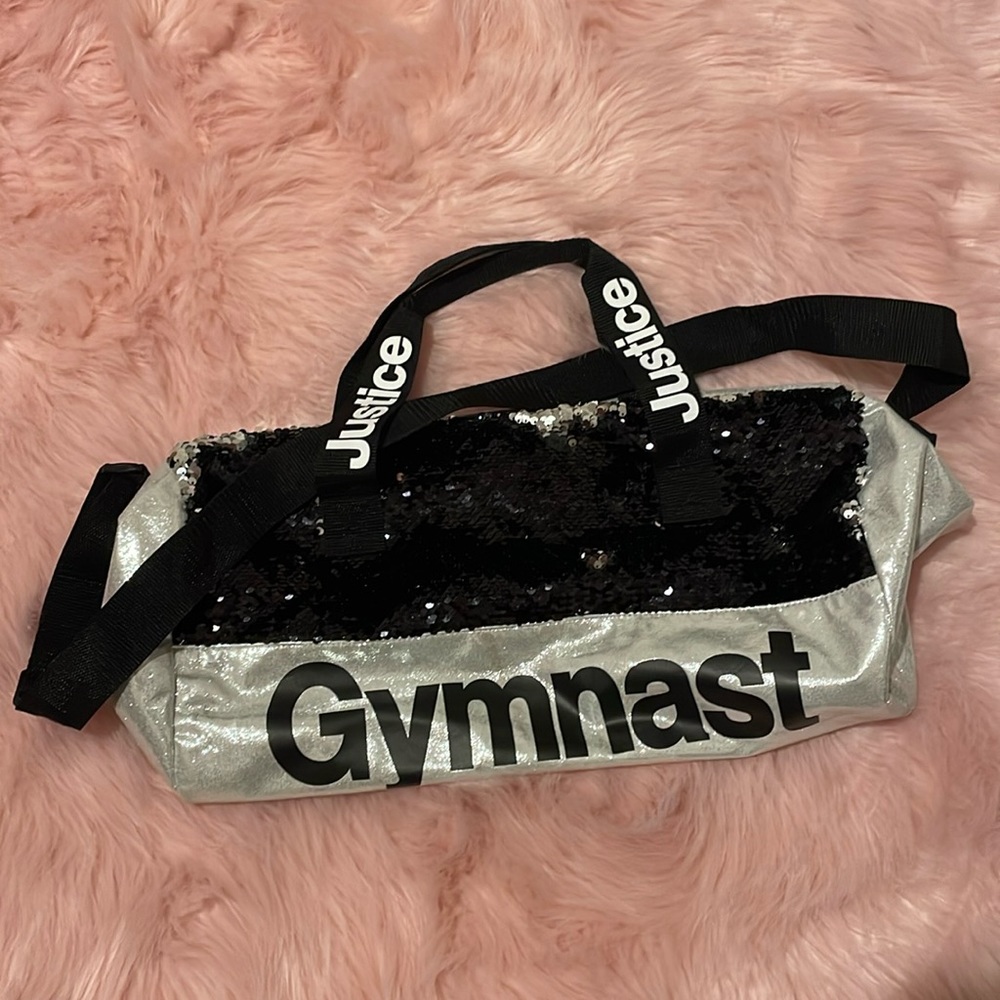 Girls Justice gymnastic duffle bag